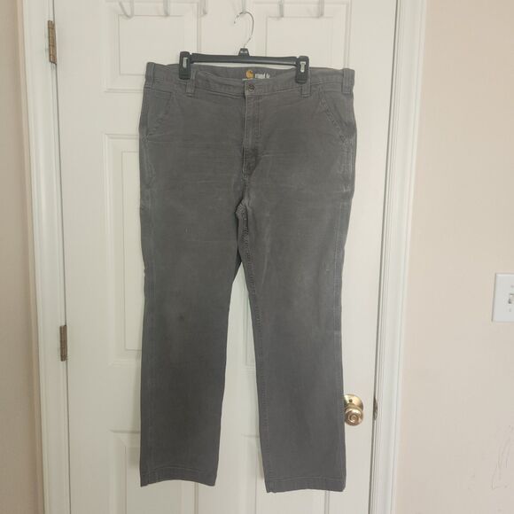 CARHARTT RUGGED FLEX RELAXED FIT CANVAS WORK PANTS SIZE 40X 32 - Picture 1 of 6